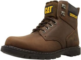 Cat Footwear Men's Second Shift Steel Toe Work Boot, Dark Brown, 10