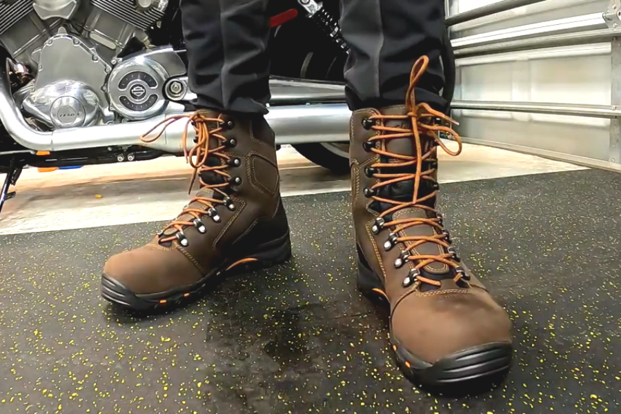 Me Wearing Danner Men's Vicious 8 Inch NMT Work Boot