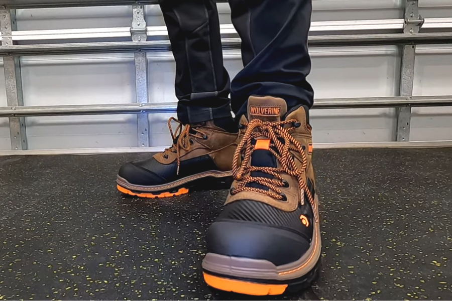 Me Wearing WOLVERINE Overpass Work Boots
