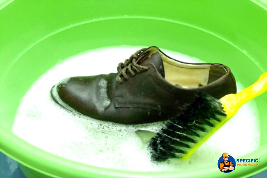 bleaching leather shoes