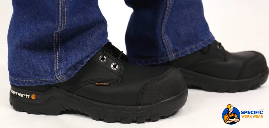 Wearing Carhartt Men's CMF6371 RugFlx Construction Shoe