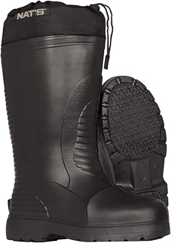 NAT'S 1500 Waterproof Composite Toe Boots for Men - EVA Mens Insulated Work Boots, Ultralight (1.2 lbs), Oil & Manure Resistant - Your Perfect Ally to Your Various Activities