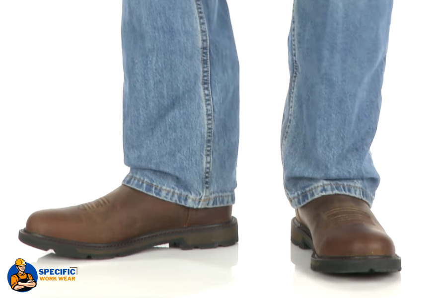 Wearing ARIAT Groundbreaker Pull-on Steel Toe Work Boot