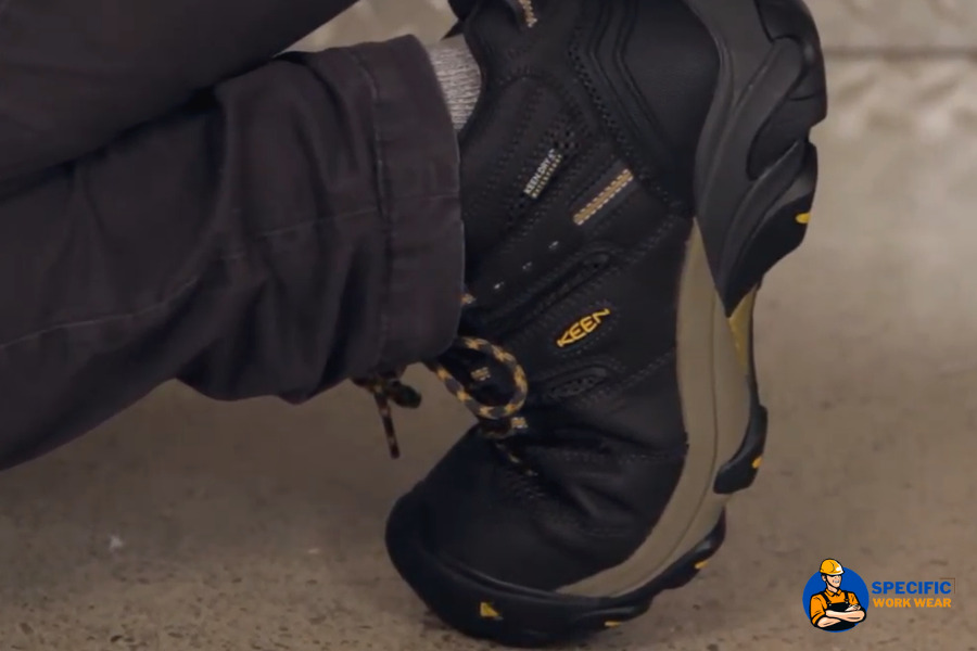 Wearing KEEN Utility Men’s Lansing Mid Height Steel Toe Work Boot
